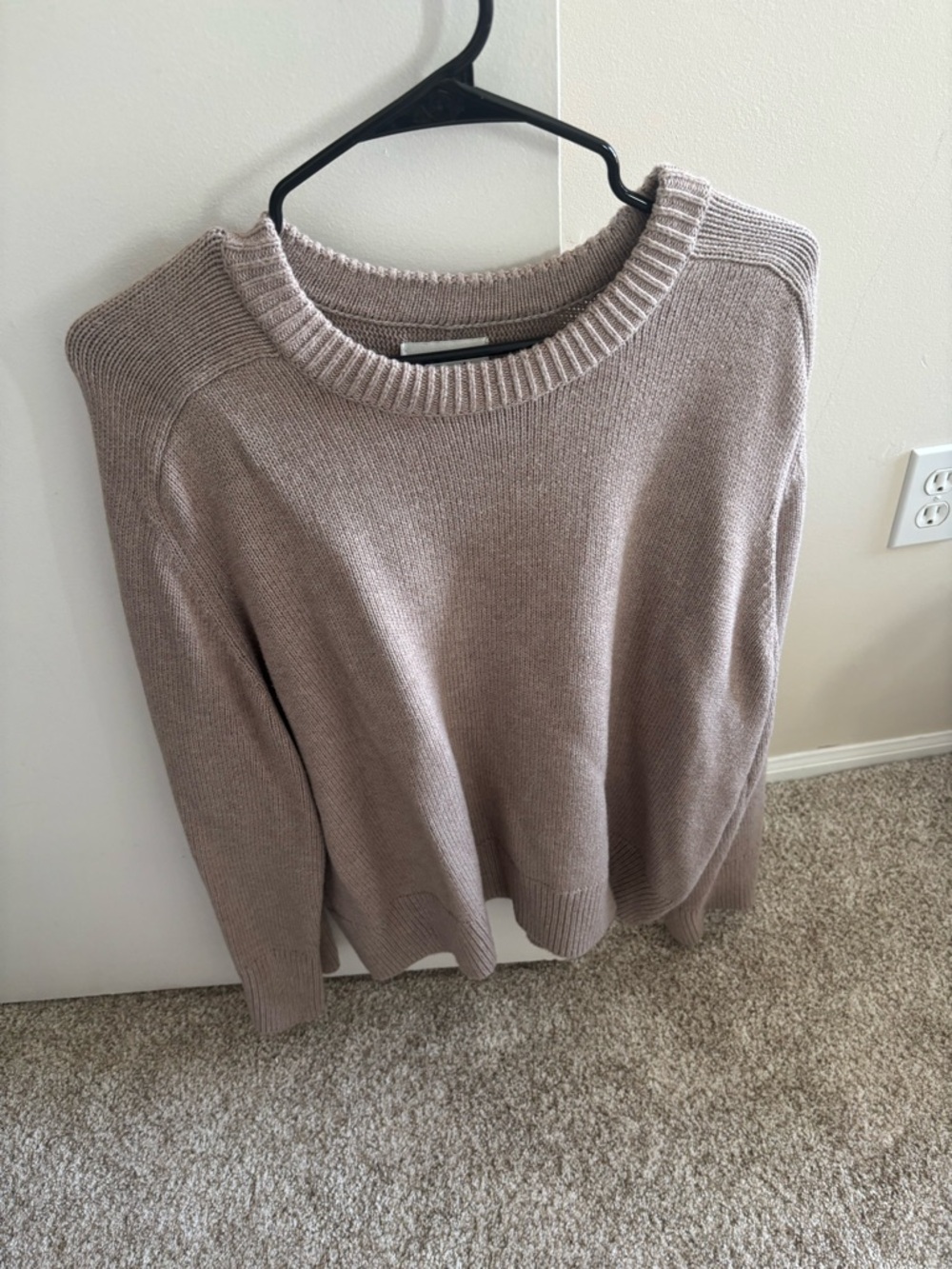 Abercrombie & Fitch Women's Crewneck Sweater in Taupe